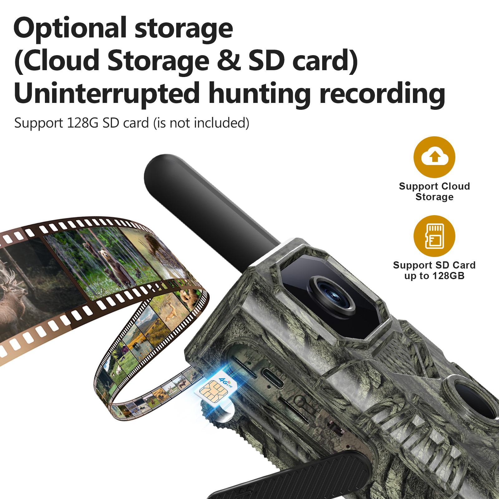 4G GPS Hunting Outdoor Trail Camera Wide Angle 4MP Camouflage Wildlife Deer Monitoring Solar Hunt Camera photo 7