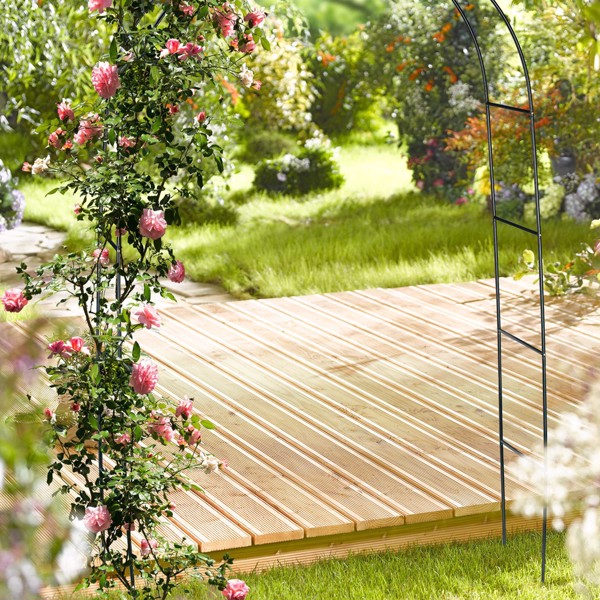 78inch H X 45inch W Metal Garden Arch Trellis,Adjustable Arbor Trellis For Garden Climbing Plants Support photo 4