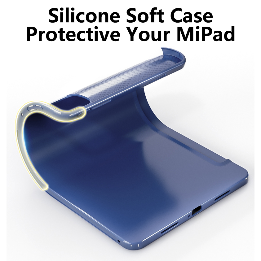 Honeycomb Three Fold Anti Drop Silicone Flat Protective Cover photo 5