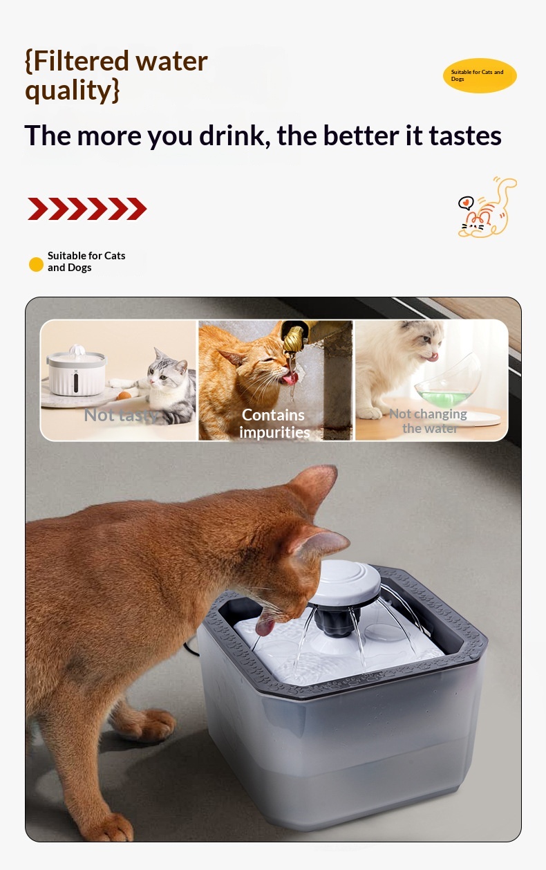 Quiet Smart Circulating Detachable Washable Pet Water Fountain photo 6