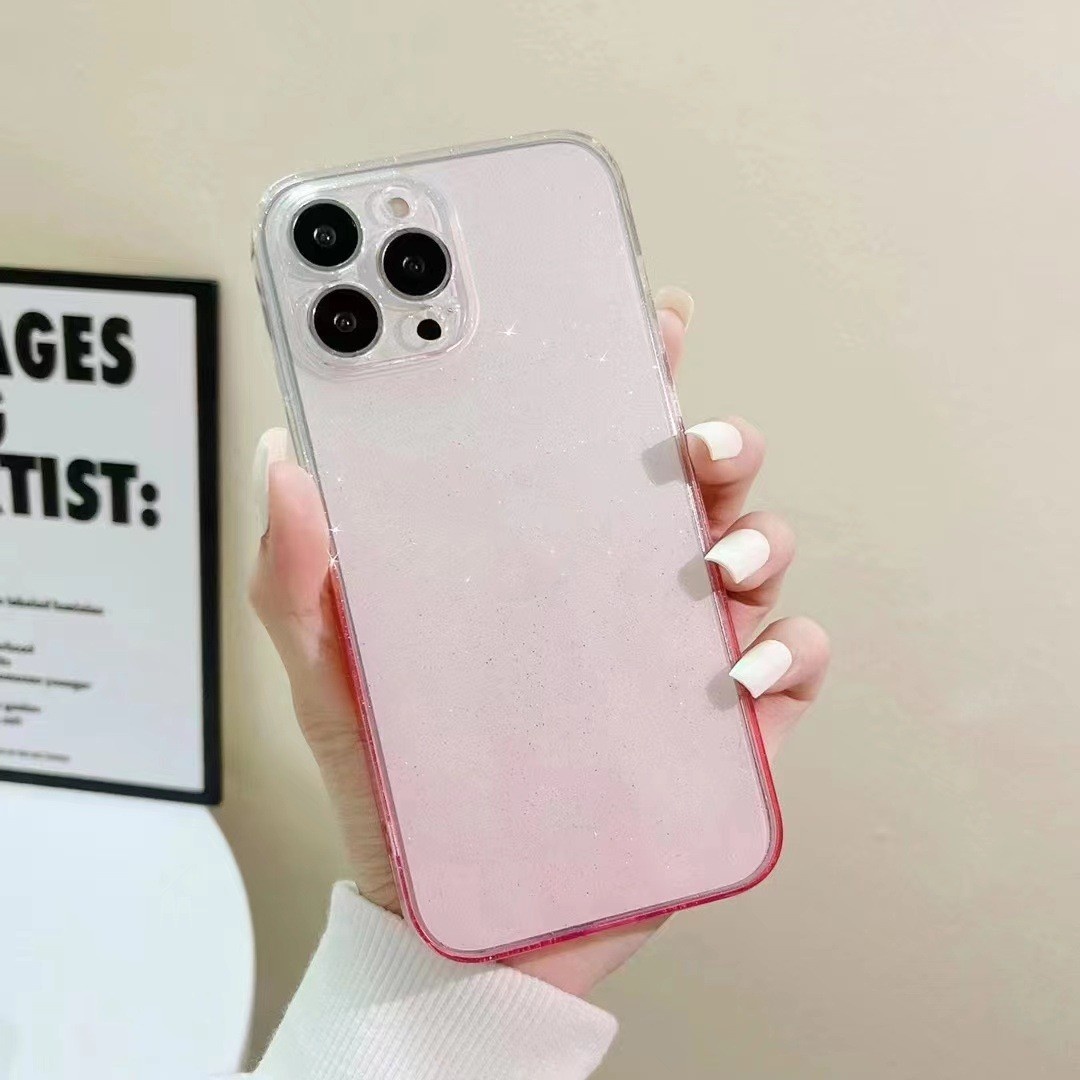 Gradient Glitter Transparent Glass Protective Cover photo 7