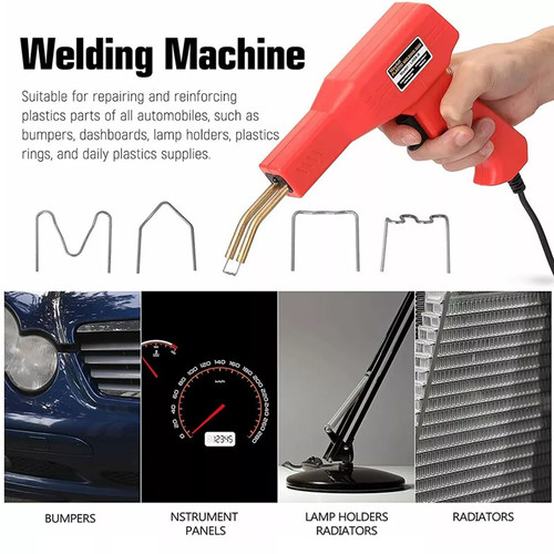 Hot Stapler Car Bumper Fender Welding Welder Gun Plastic Kit Repair With Staples photo 7