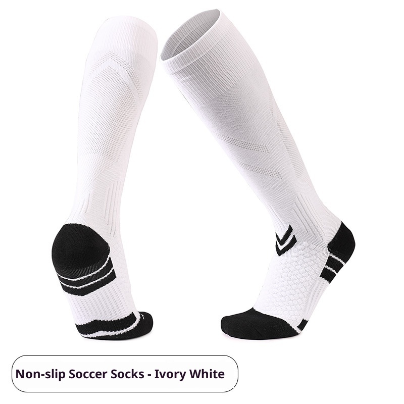 Men's Training Socks Thickeneded Towel Bottom Cushioning Comfortable Pvc Dispensing Non-Slip Socks Sweat-Absorbent Breathable Mid-Calf Football Socks photo 8