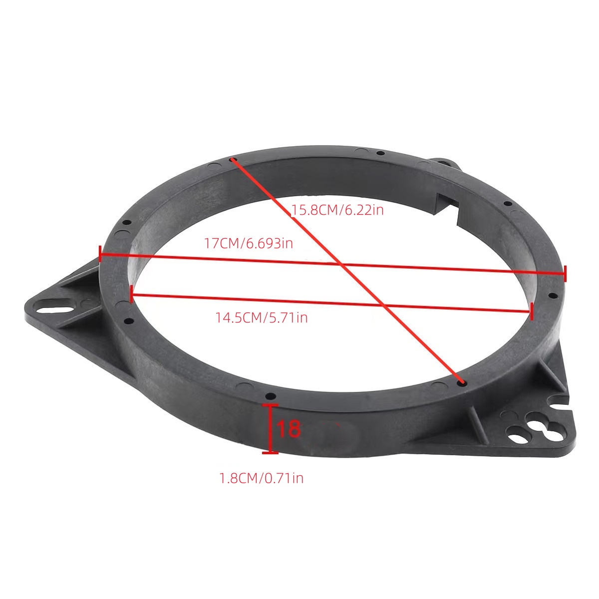 Car Door Horn Installation Base, Compatible With Toyota And Nissan, 6.5-inch Audio Modification Waterproof And Shockproof Gasket photo 5