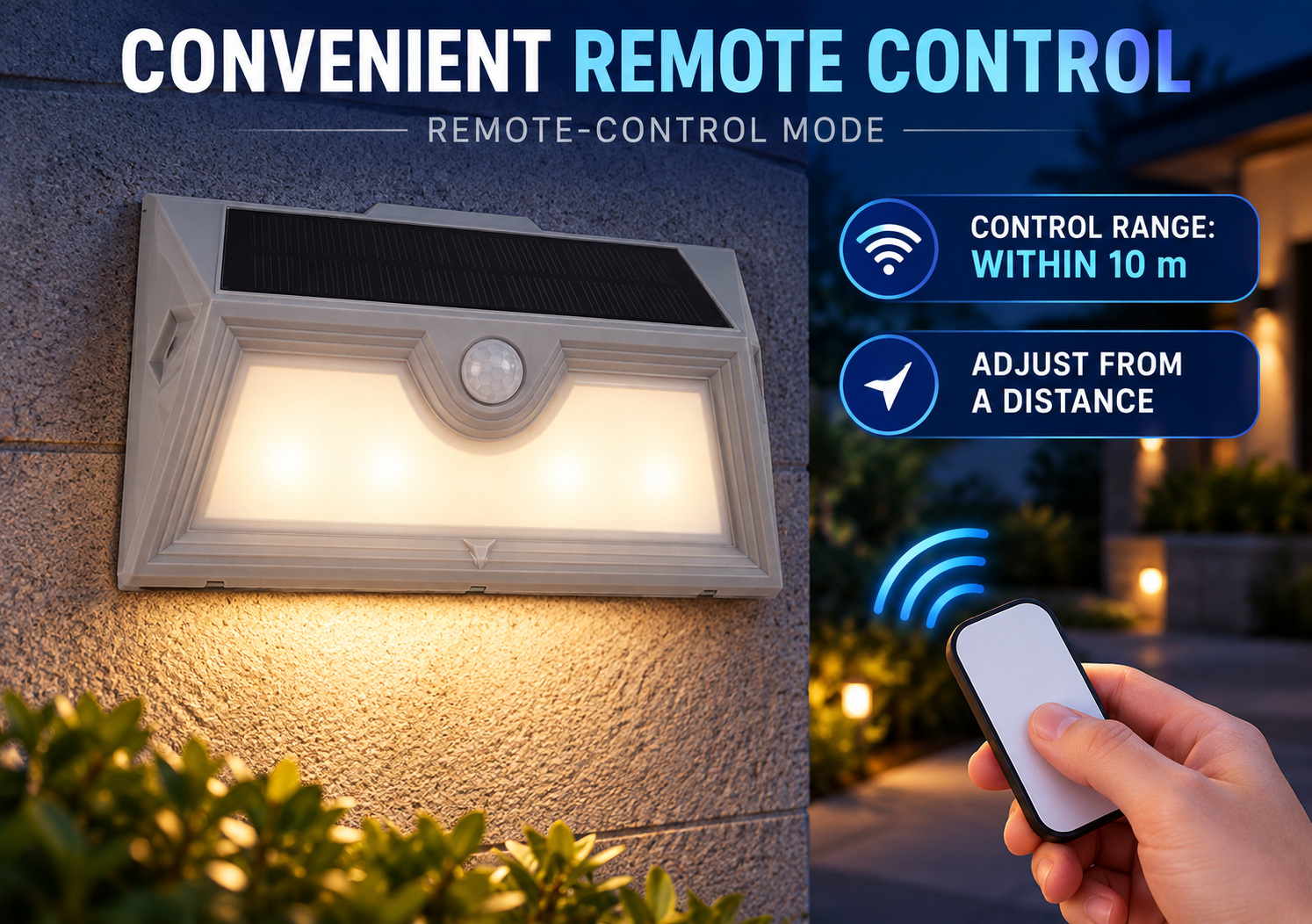 Solar Powered Rechargeable Motion Sensor LED Work Light For Auto Repair W122 0 6W Street photo 3