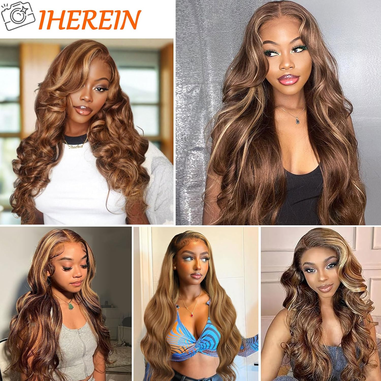 13x6 Lace Front Human Hair Wig P4 27 Body Wave, Density photo 2