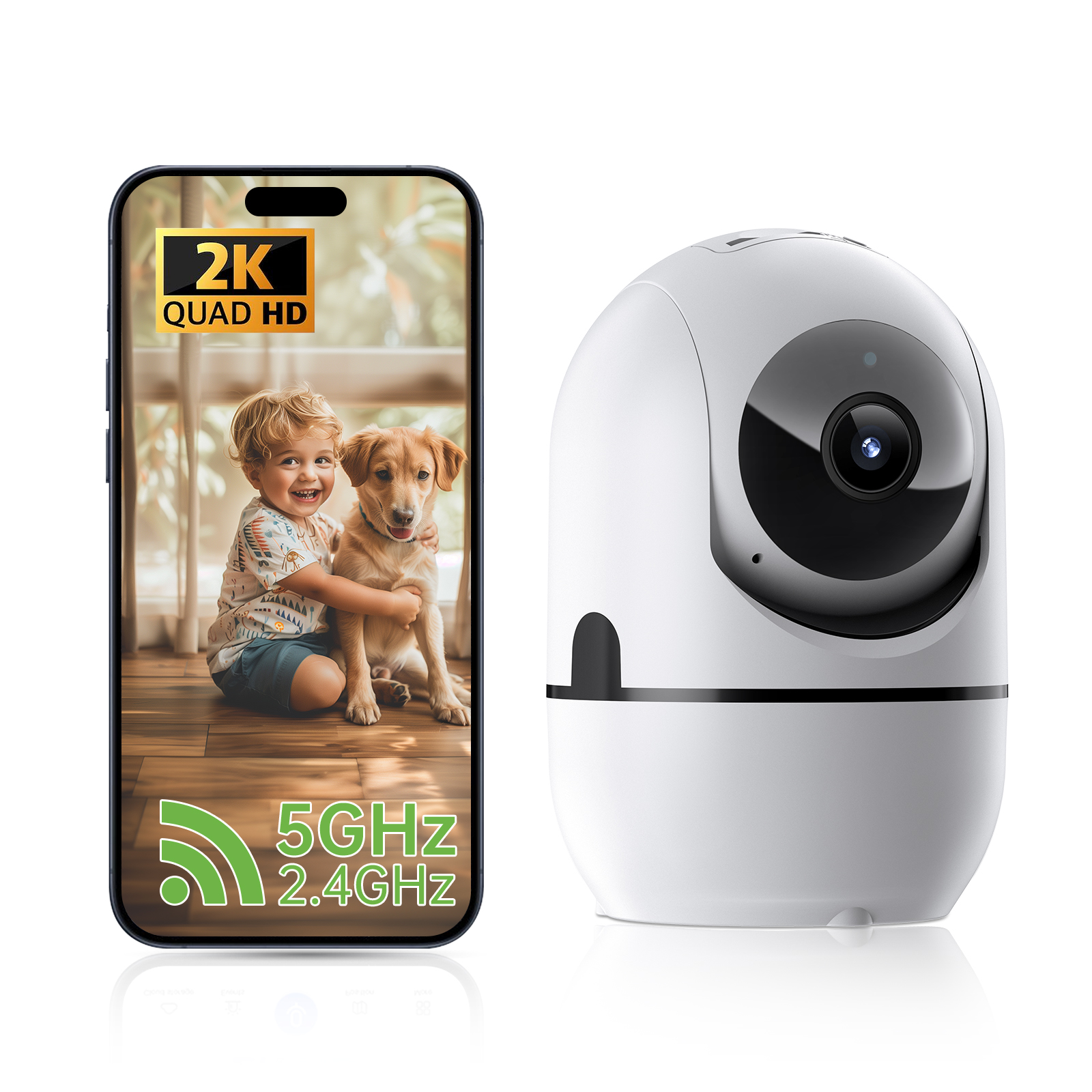 2-way Video Call Network Camera PTZ WIFI Security Cam AI Smart Camera For Home Night Vision Wireless Indoor Camera photo 1