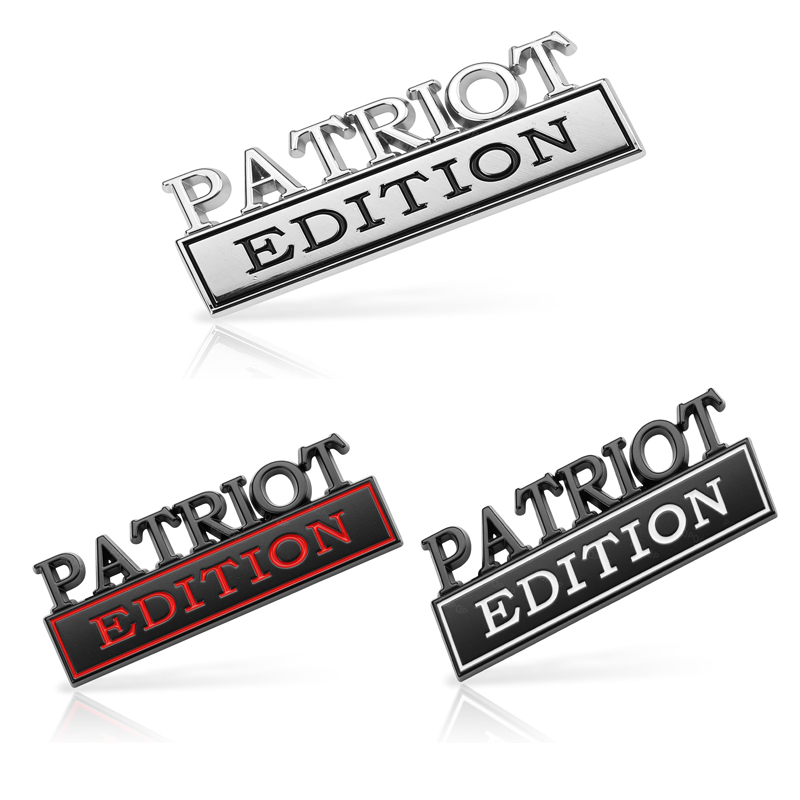 2pcs Patriot Edition Emblems, Emblem 3D Badge Decal Car Truck SUV,Refrigerator Sticker,Window Display Stickers,Bicycles, Laptops, Fridges photo 1