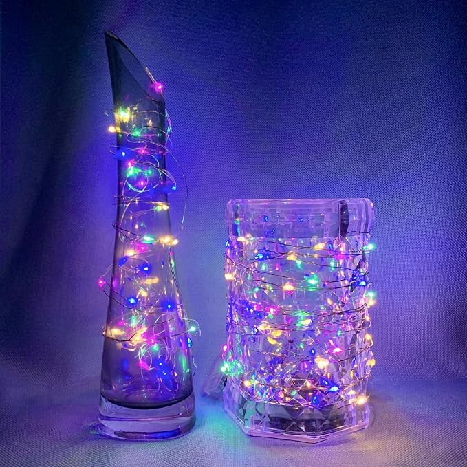 8-Pack 7FT Battery Operated 20 LED Multicolor Fairy String Lights With 3 Modes Waterproof Party Decor photo 6