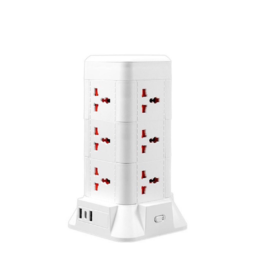 Extension 12 Way Tower Power Lead With 3 P Orts Multi Socket Surge Protected photo 3