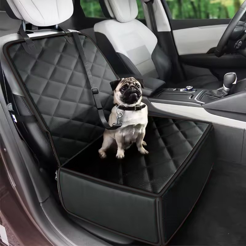 Dog Car Seat With Belt And Strong Padded Sides - Waterproof Pet Booster photo 5