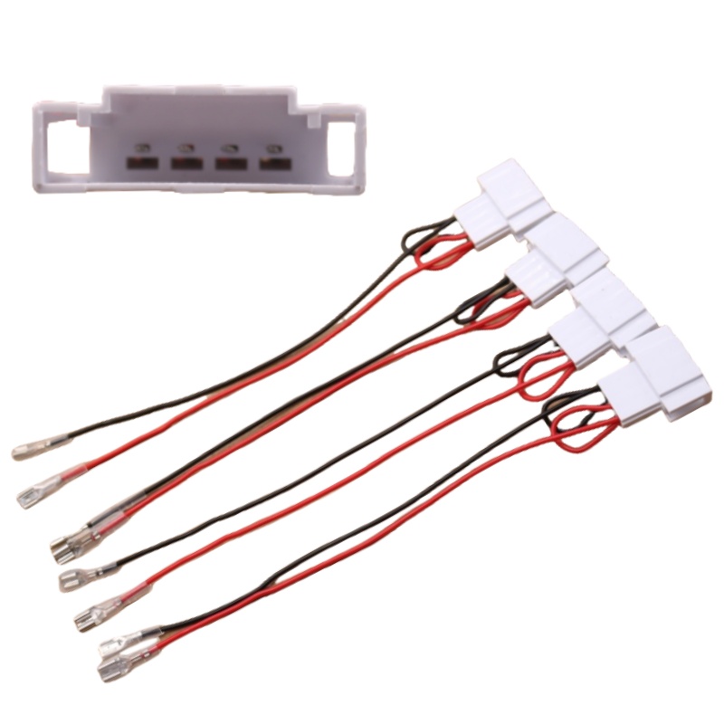 Car Speaker Harness Adapter Compatible With VW   Passat Jetta Golf Touareg Beetle Eos GLI GTI CC, 4PCS Aftermarket Door Speaker Wiring Harness Connector Plug Kit photo 3