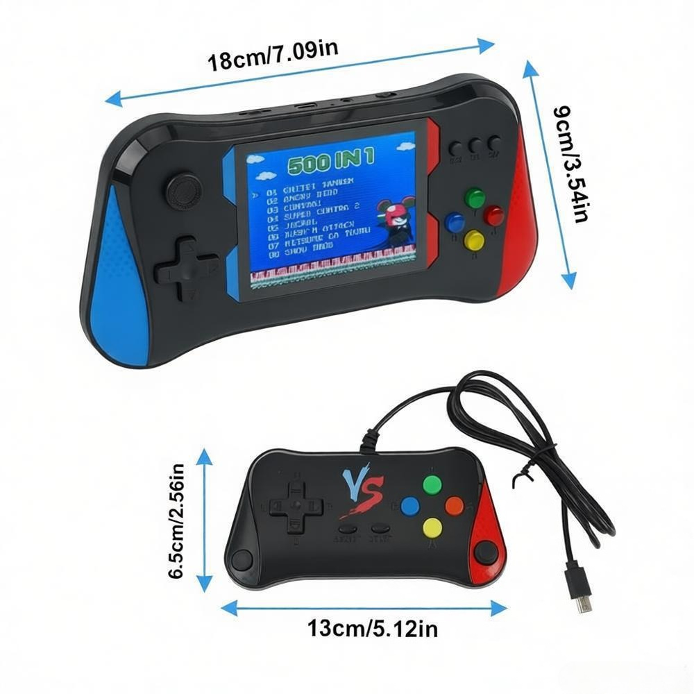 3.5'' 500 Classic Games Handheld Retro Video Game Console Player For Kids Adults photo 6