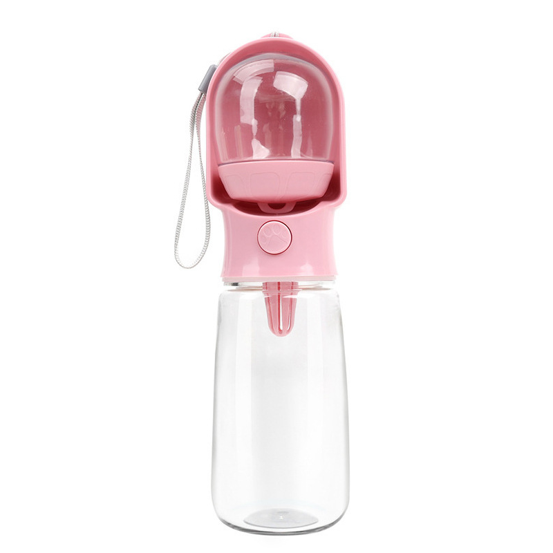 Leak Proof Portable Dog Water Bottle With Bowl  Travel Pet Water Dispenser For Walking & Hiking  Food Grade Plastic  Choose From 3 Colors photo 1
