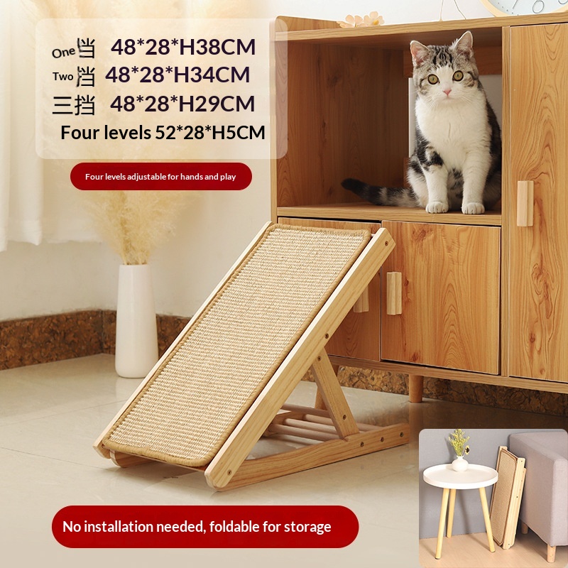 Cat Scratching Board That Doesn'T Shed Easily, Climbing Ladder For Cats And Dogs, Sisal Scratcher To Protect Sofa, Toy To Prevent Cats From Scratching, Pet Supplies photo 1