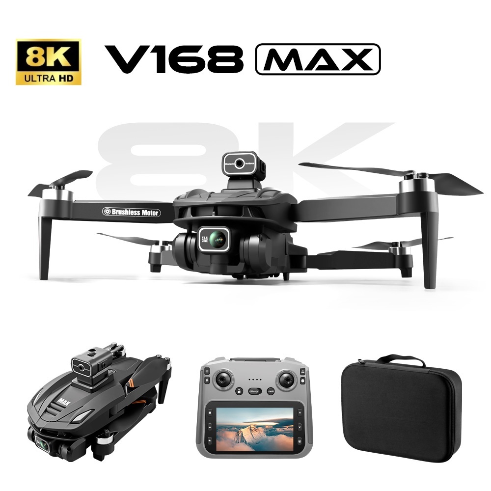 V168Pro Max Drone  8K HD 4.5-inch Screen, With GPS Positioning Function. photo 3