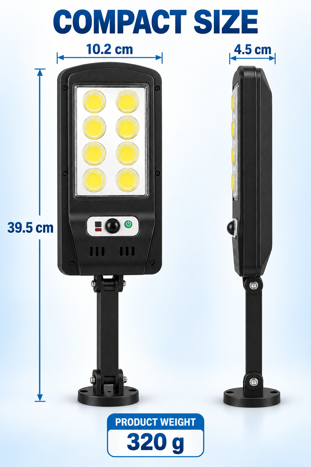 Solar Powered Rechargeable Motion Sensor Waterproof LED Work Light 20W 1500mAh For W756 8 2 photo 2