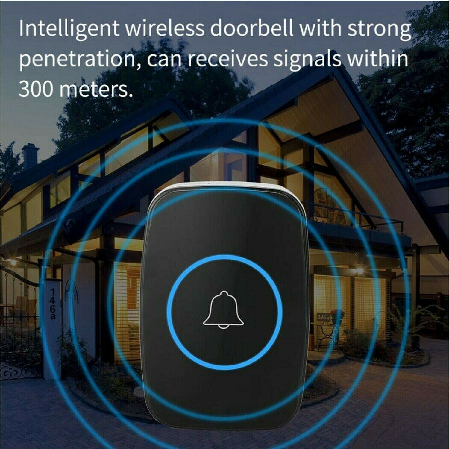 1O00ft Wireless Door Bells Waterproof Long Range Battery Home Cordless Doorbell photo 3