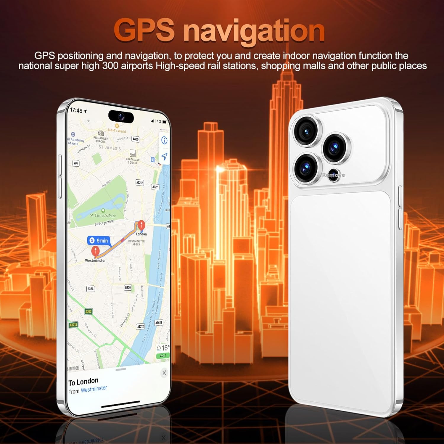 A17 Unlocked Phone Ultra 8GB 256GB Smartphone Android 15 Phone,6800mAh Battery 5G Dual SIM Dual Standby photo 5