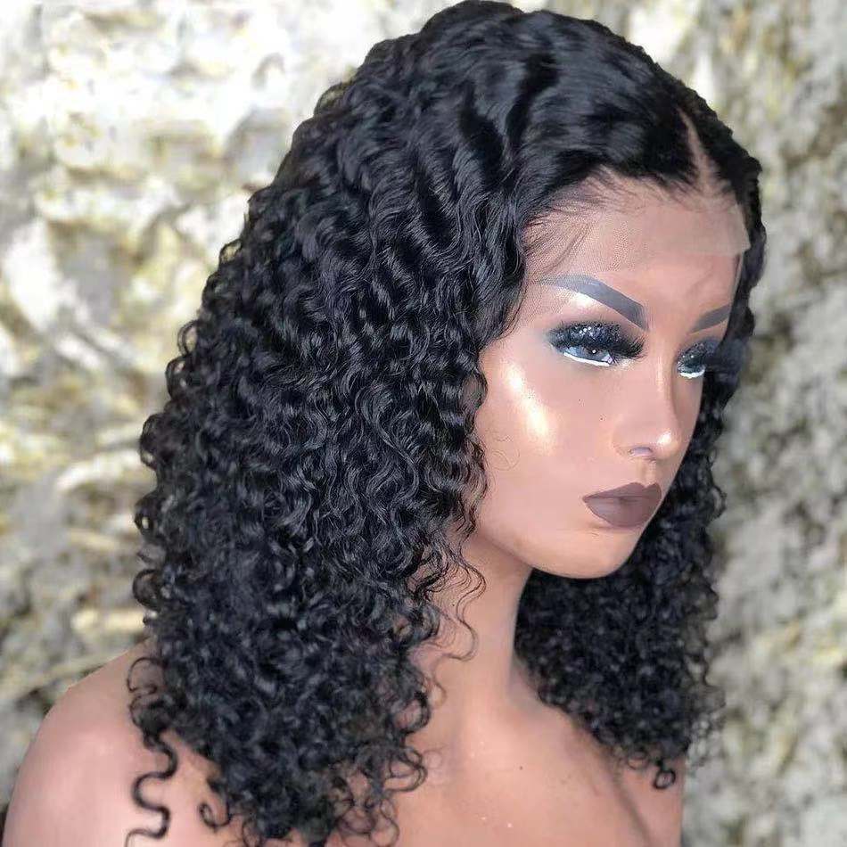 Wig Multi Color Medium And Long Curly Hair Chemical Fiber Headgear photo 2