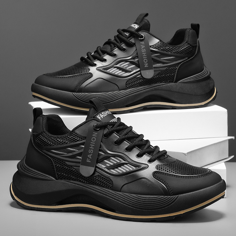 2026 Spring Trendy Brand Men's Shoes, Versatile Casual Ultra-Light Running Sneakers, Shock Absorbing Height Boost White Dad Shoes For Students photo 1