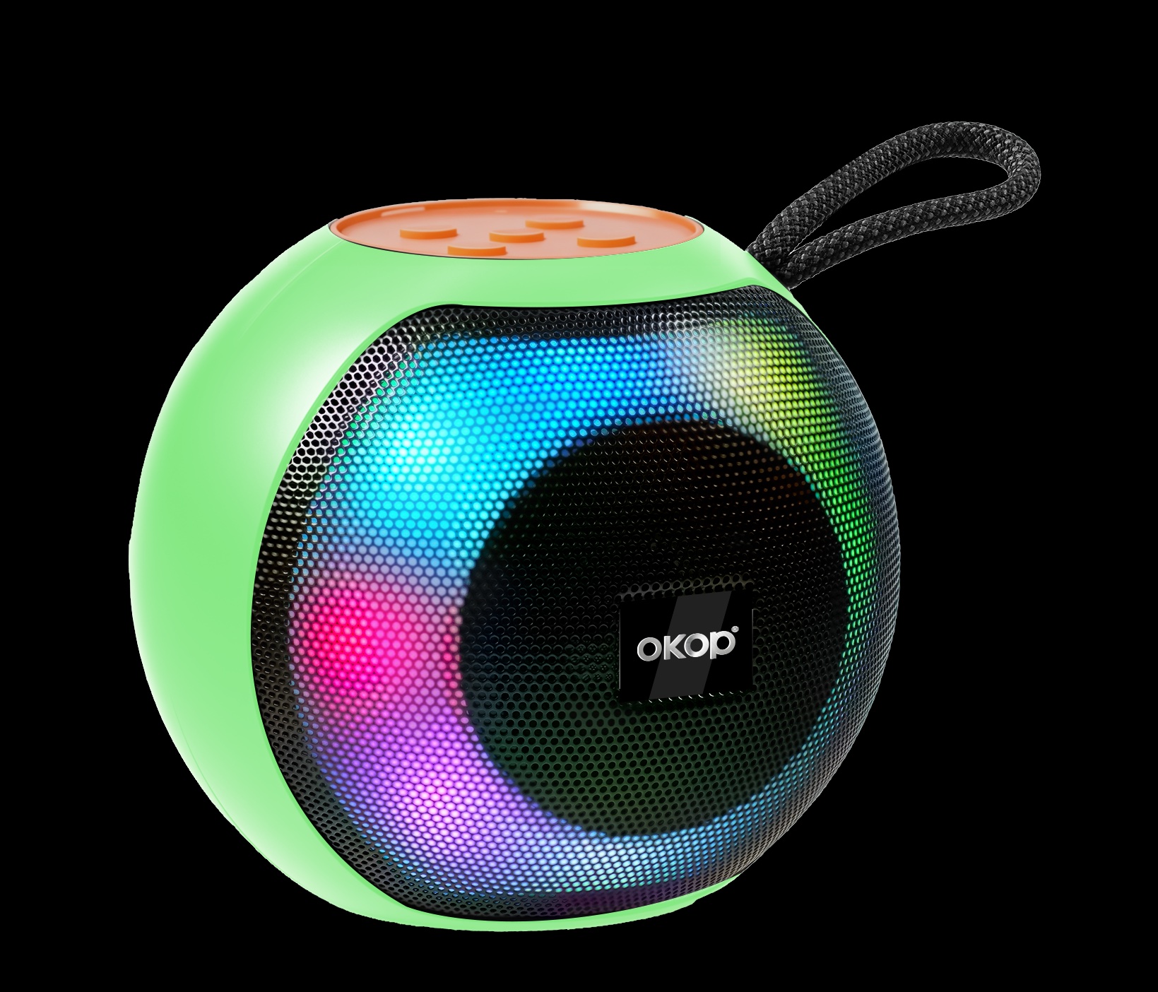 KP-586 Best-selling Wireless Bluetooth Speaker With Portable Handle And RGB Lighting Compact Design Ideal For Outdoor Sports And Gatherings. photo 4
