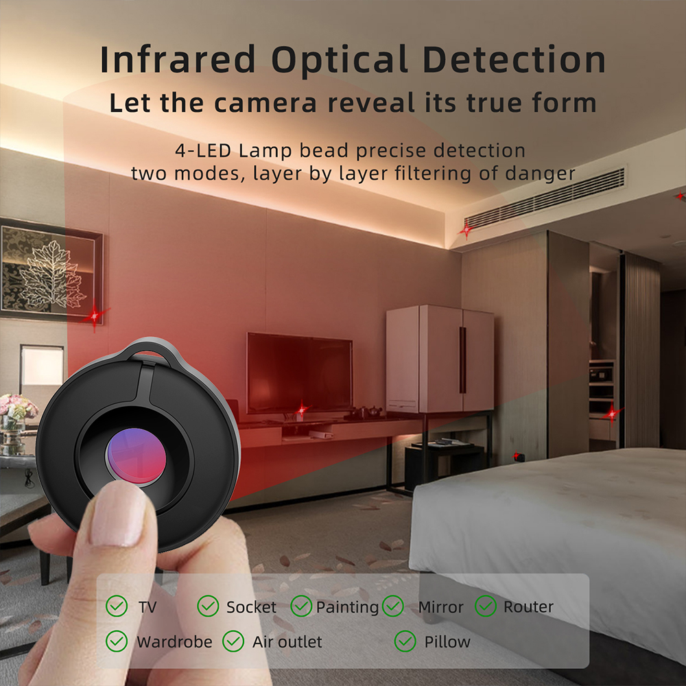Camera Detector Long Standy Infrared Optical Detection 5M Detection Distance Easy Remote Inspection Camera Nowhere To Hide photo 1