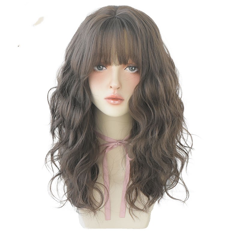 European And American Air Bangs Water Ripple Curls photo 2