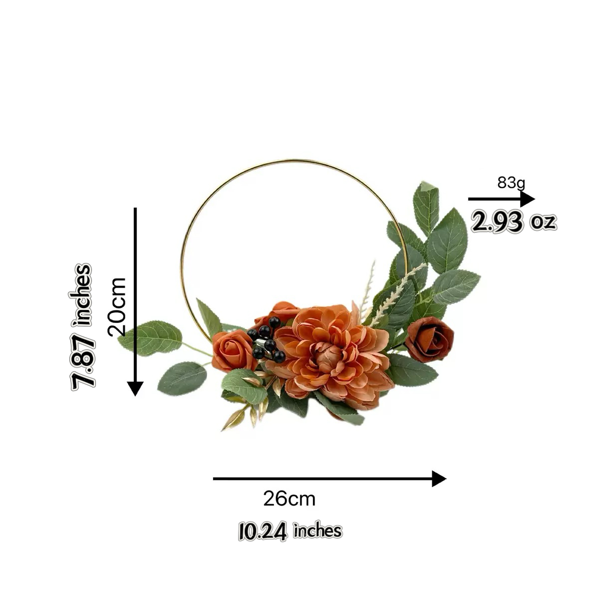 Artificial Floral Hoop Decor For Weddings, Parties & Home photo 3