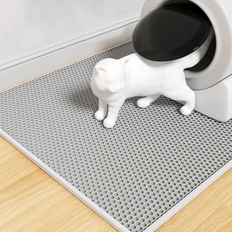 Large Double Layer Cat Litter Mat Non-Slip Pad For Cats Litter Box, Paw Clean UK photo 6