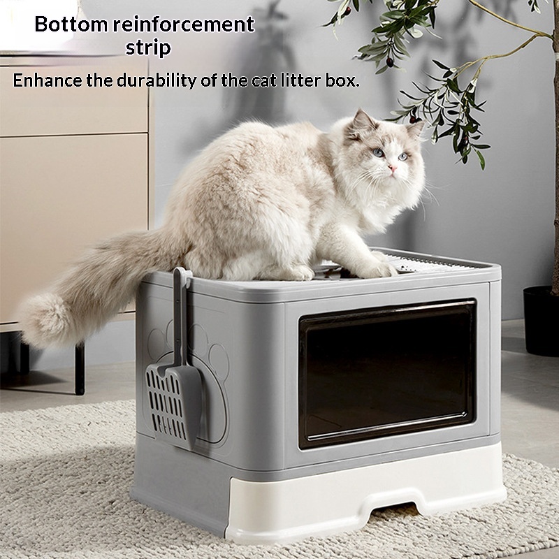 Enclosed Extra-Large Drawer-Type Cat Litter Box photo 8