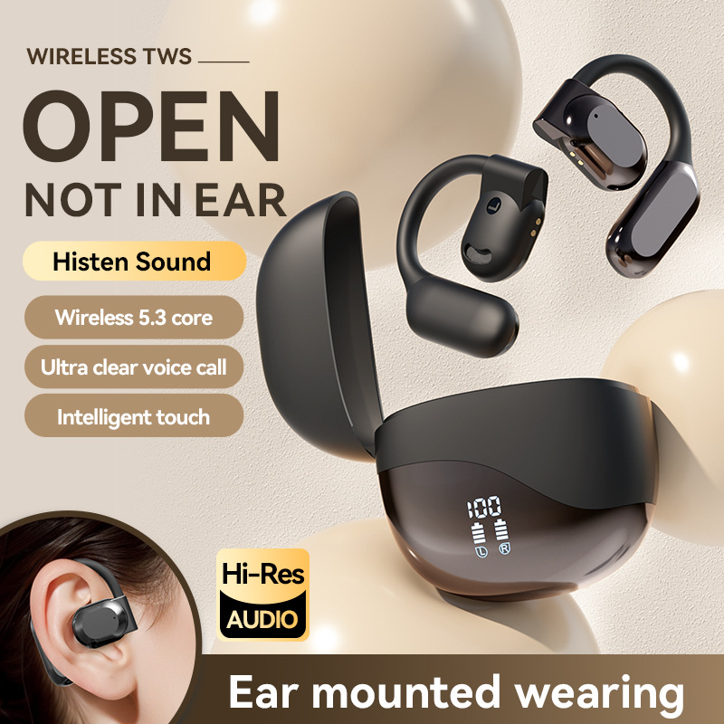 Cross Border Explosion M127 Long Range Hanging Earphone Private Model High Color Value Low Latency Wireless Bluetooth Headphones Wholesale photo 1