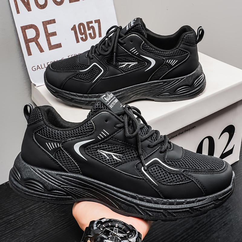 2026 New Summer Men's Shoes, Breathable Mesh Sneakers For Men, Trendy Versatile Platform Sole Casual Dad Shoes photo 3