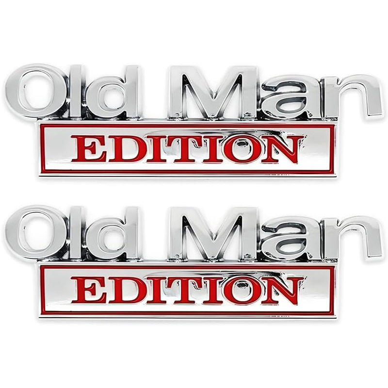 2pack Old Man Edition Emblems, Seabee Emblem 3D Badge Decal Car Truck SUV,Refrigerator Sticker,Window Display Stickers,Bicycles, Laptops, Fridges photo 7