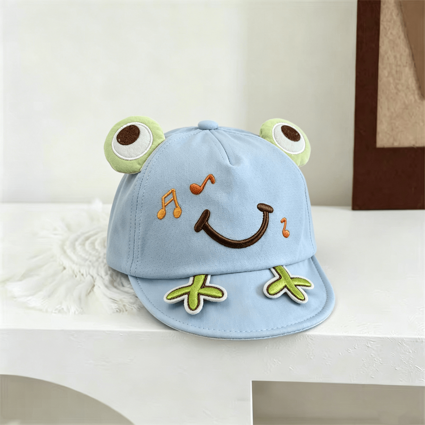 The New Boys And Girls' Musical Frog Soft-top Cute And Playful Baseball Cap Is Suitable For Children Aged 0-3 For Outings. photo 1