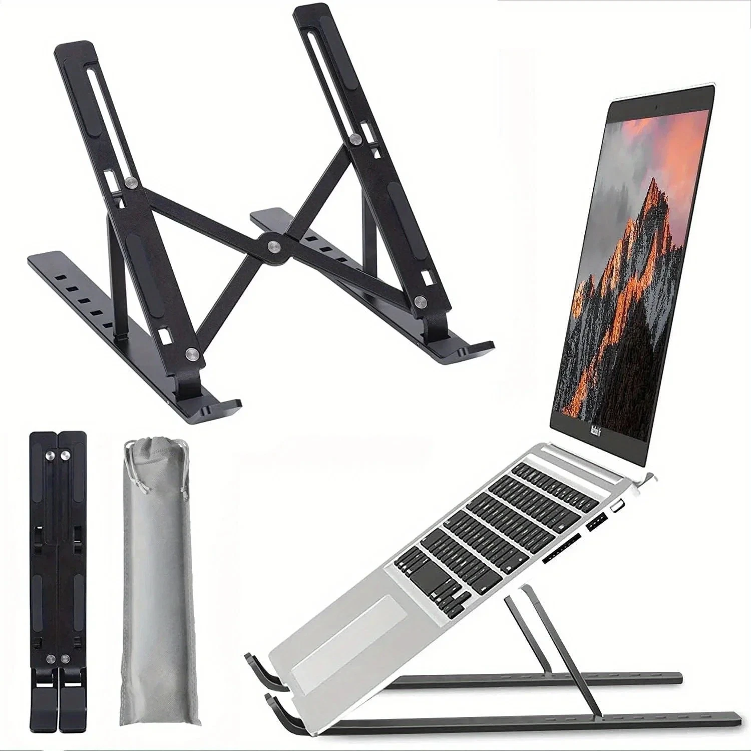 LAPTOP STAND PORTABLE ADJUSTABLE TABLET HOLDER DESK RISER FOR NOTEBOOK BOOK photo 4