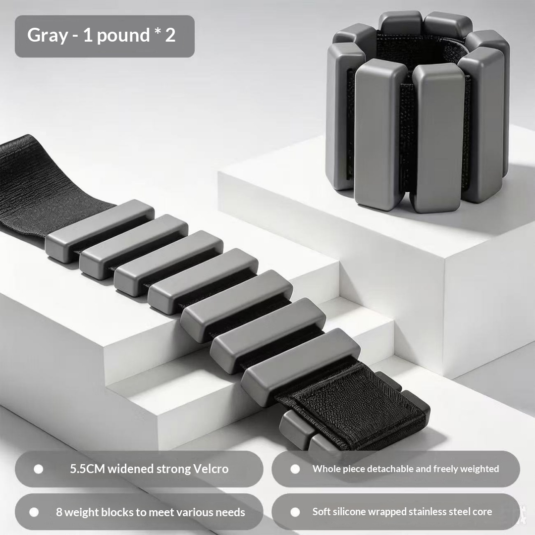 Fitness Silicone Weight-bearing Wristband, Multifunctional Detachable Sandbag Foot Ring, Home Yoga Fitness Resistance Arm Wristband photo 4