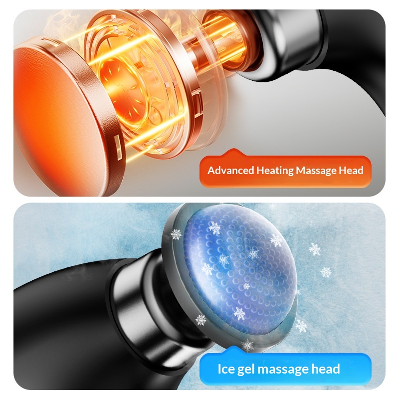 Hot And Cold Compress Fascia Gun USB Rechargeable Foldable Massage Stick Fitness Muscle Relaxation Massager Handheld Massager photo 4