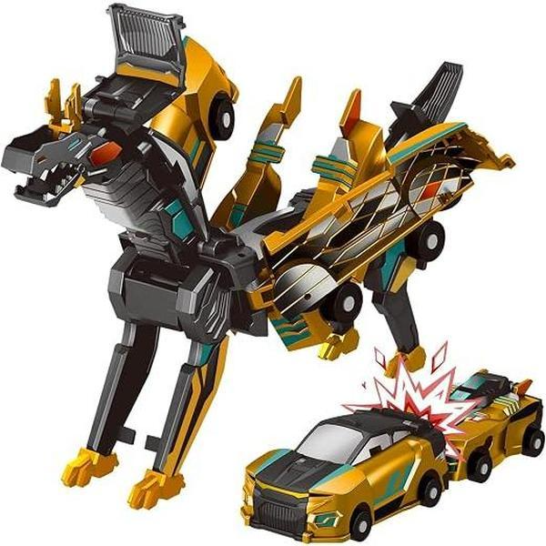 2-in-1 Unisex Mechanical Mini Magnetic-Triggered Auto-Transform Pegasus Car Toy, Battery-Free Safe ABS Plastic Animal Toy, Creative Kids' Gift Ideas photo 4