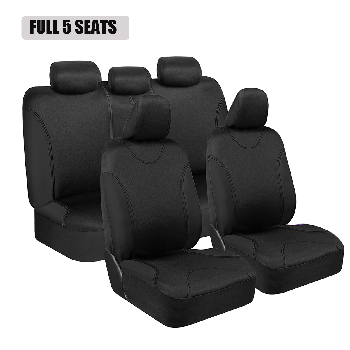 5-Seat Car Seat Cover, Classic And Timeless Design, Thin 2mm Thickness, Suitable For All Seasons photo 6