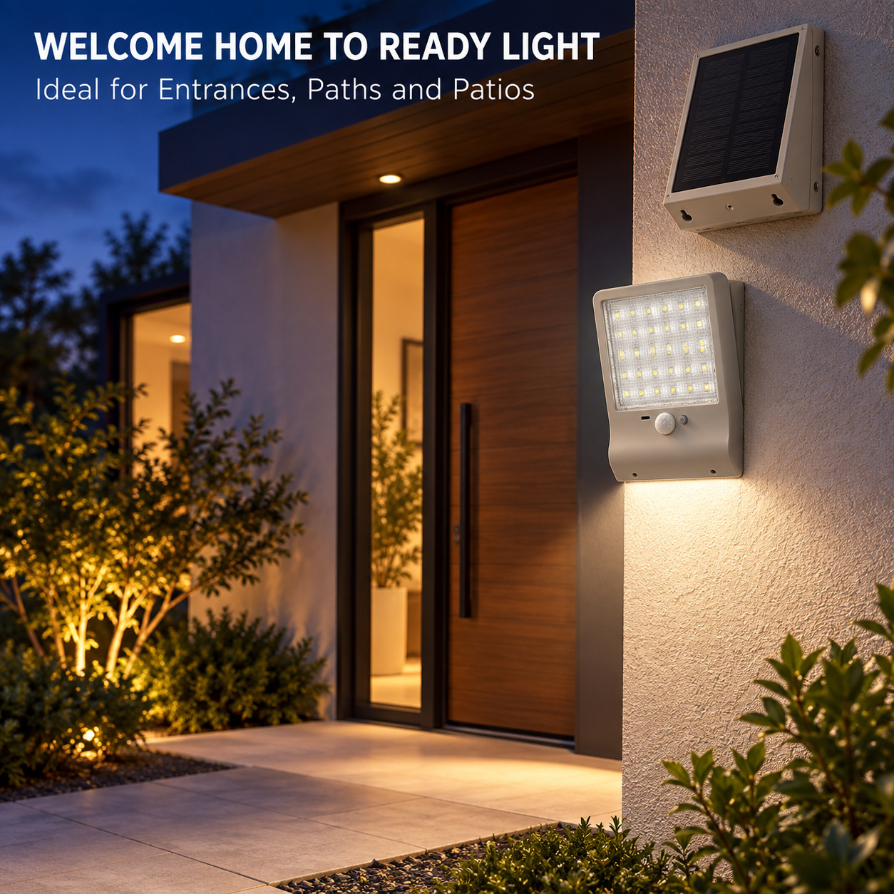 Solar Powered Rechargeable Motion Sensor LED Work Light 4W For Auto W730 Street Outdoor Road photo 4