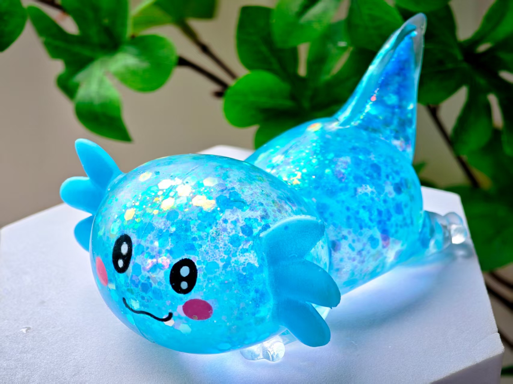 Axolotl Squishy Toy, Cute Slow Rising Fidget Toy For Stress Relief, Soft Squeeze Sensory Toy For Kids And Adults, Handheld Stress Ball For Anxiety And Focus photo 6