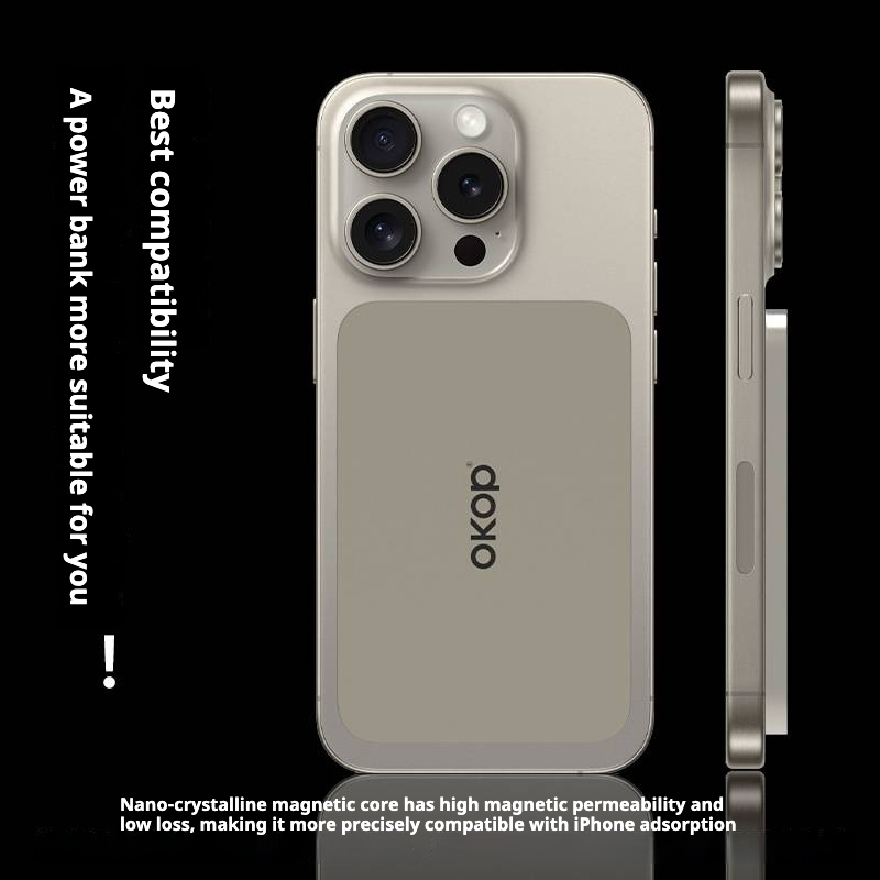 KP-712 Magnetic Wireless Power Bank 3C Certified Compact Portable 5000mAh High Capacity Fast Charging Suitable For Outdoor Use In Stock photo 6
