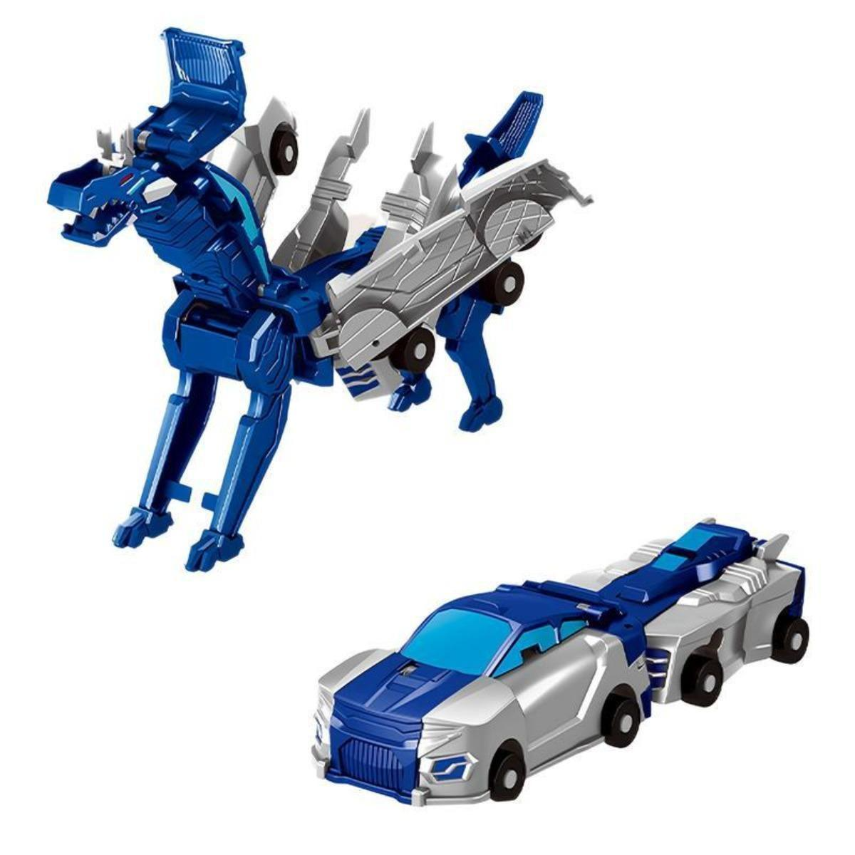 2-in-1 Unisex Mechanical Mini Magnetic-Triggered Auto-Transform Pegasus Car Toy, Battery-Free Safe ABS Plastic Animal Toy, Creative Kids' Gift Ideas photo 2