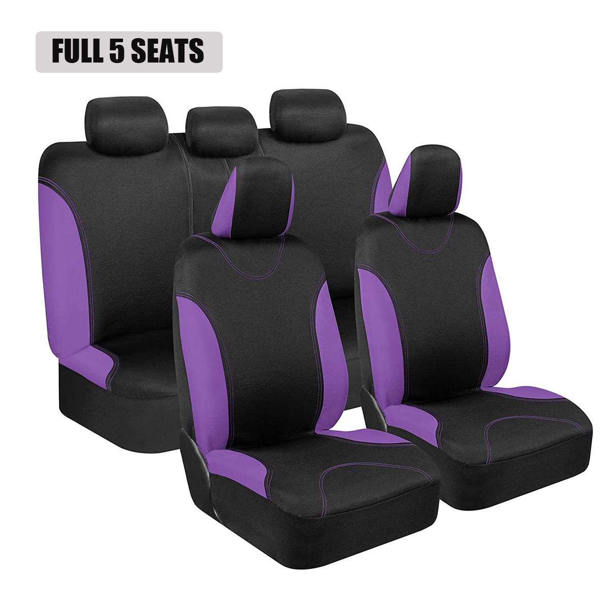 5-Seat Car Seat Cover, Classic And Timeless Design, Thin 2mm Thickness, Suitable For All Seasons photo 3