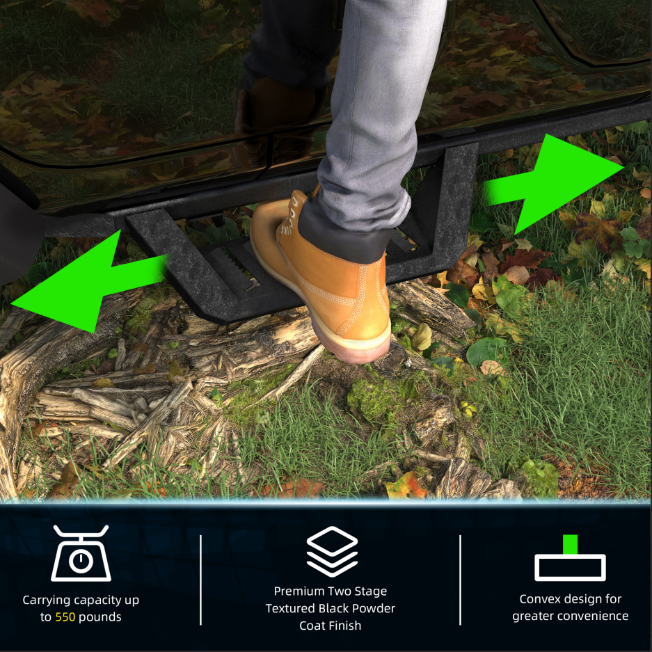Bars Running Boards Compatible With Wrangler JK 4 Doors photo 2