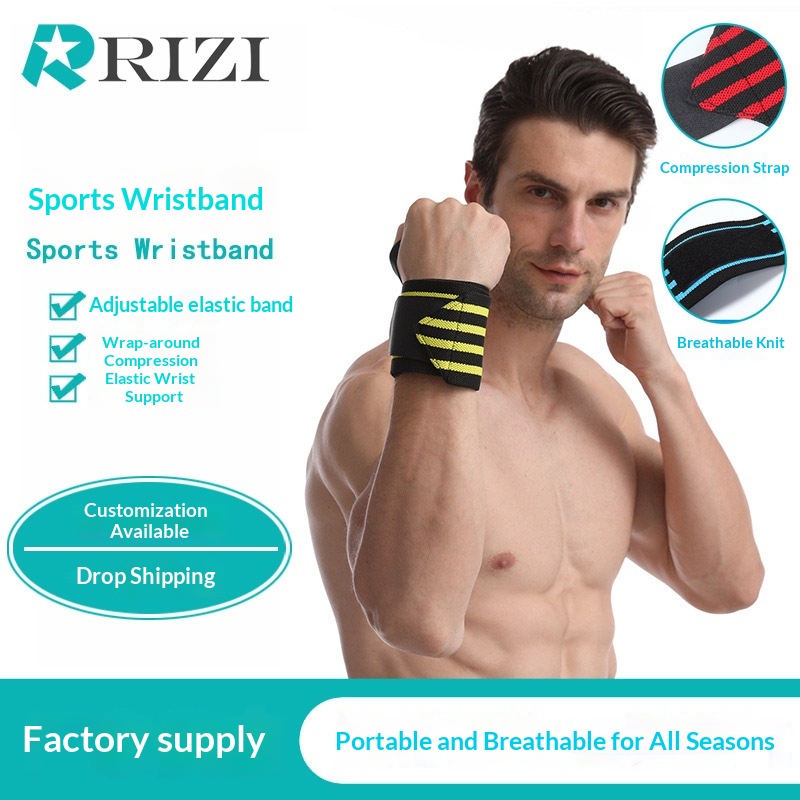 Fitness Wristband Basketball Badminton Bench Press Weightlifting Bodybuilding Training Anti-sprain Bandage Sports Wristband Protector photo 1