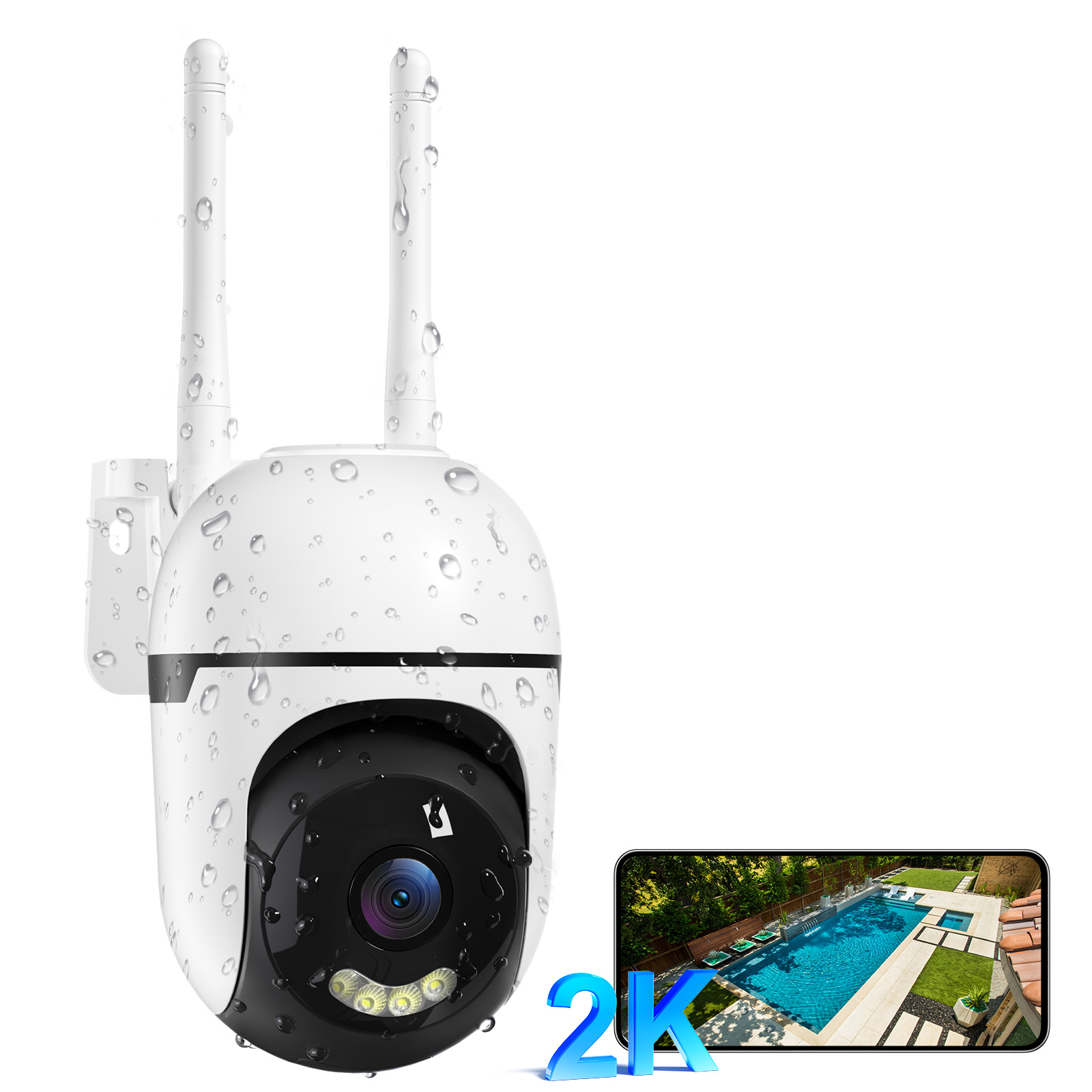 3MP PTZ Wireless Indoor Outdoor Mini Camera CCTV Network Security System Wifi Camera With 3 Meter Cable photo 1