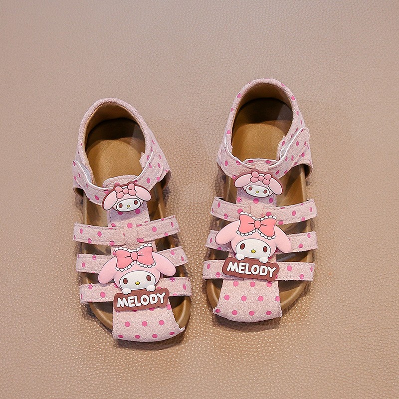 2026 Summer Baby Girls Closed-Toe Roman Sandals, Cute Bow Princess Kids Sandals photo 2