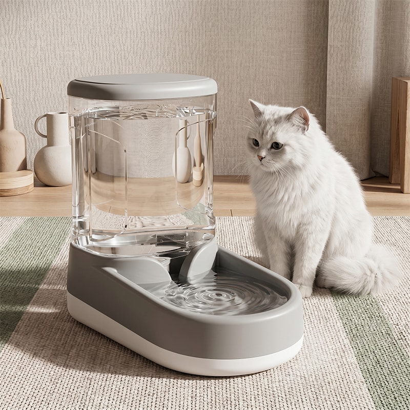 3.8 L Automatic Pet Feeder Cat Dog Food Dispenser Water Bowl Drinking Fountain photo 2